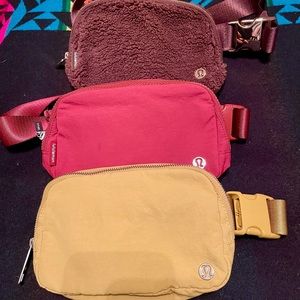 3 Lululemon Belt Bags Lot